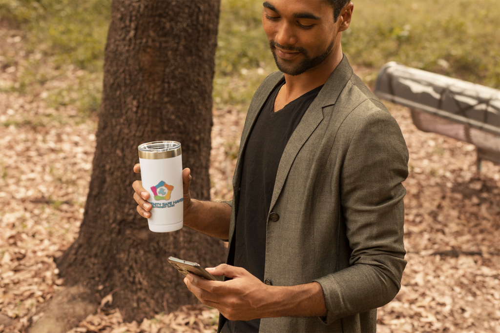 join serenity safe haven for coffee on social