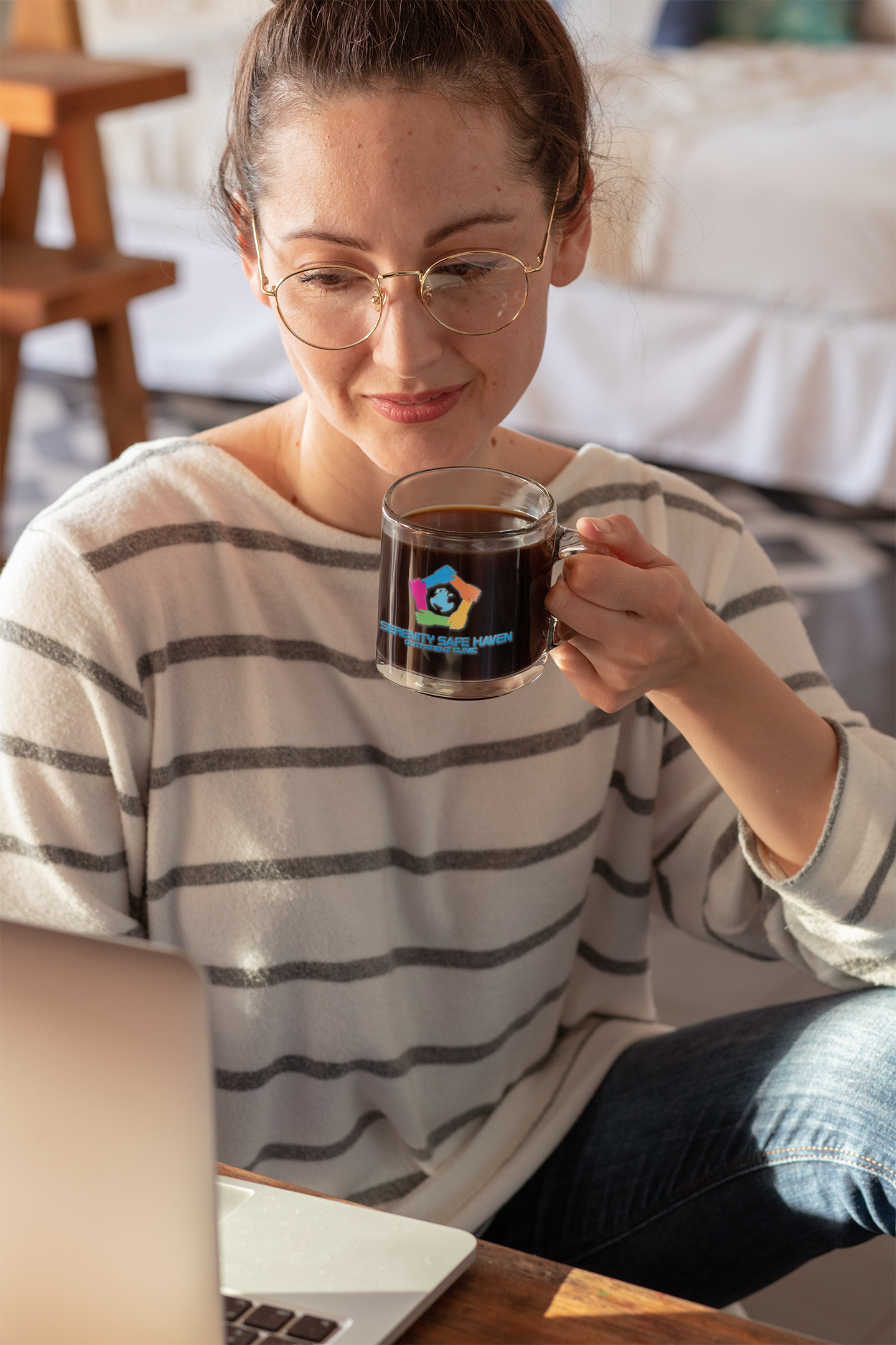 Have a cup of coffee on social with Serenity Safe Haven